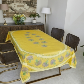 テーブルクロス ラベンダー クリーム 6~8人掛用サムネイル2